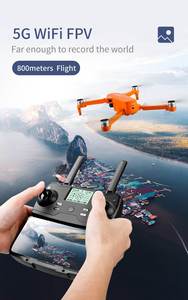 HOSHI Hot <span class=keywords><strong>JJRC</strong></span> <span class=keywords><strong>X17</strong></span> Drone 5G WiFi FPV GPS RC Drone sin cabeza plegable sin escobillas Motor Drone 800 metros distancia 30 minutos de vuelo - Product Image 5