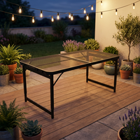 Table de camping moderne en aluminium pour pique-nique, voyage et utilisation en extérieur