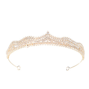 ROMÁNTICO Lujo Simple Banquete Princesa CZ Zircon <span class=keywords><strong>Coronas</strong></span> Plateado Boda Dama <span class=keywords><strong>DE</strong></span> HONOR Tiaras nupciales - Product Image 5