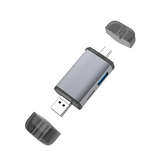 Wholesale OTG 6 in 1 Card Readers USB Type-C/MicroUSB/USB2.0/TF / SD Memory Card Card Readers For Computer Laptop Android Phones