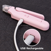 Coupe-griffes électrique 2-en-1 pour animaux de compagnie avec LED, rechargeable, pour chats et chiens, avec bac de récupération