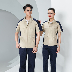 Camisa cómoda de seguridad de manga corta Diseño Ropa de trabajo de verano Camisas - Product Image 4