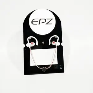 Factory custom black banding pmma plelxiglass acrylic headphone headset display stand holder rack acrylic earphone display stand