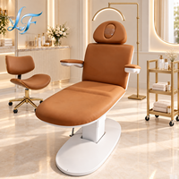 Fauteuil électrique professionnel pour esthéticienne, table de soin spa avec trou pour le visage et accoudoirs pour salon de beauté