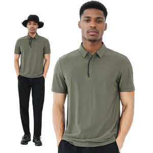 Camisetas de polo atléticas de ajuste moderno que absorbe la humedad bordadas personalizadas, ajuste de golf de uso diario - Product Image 4