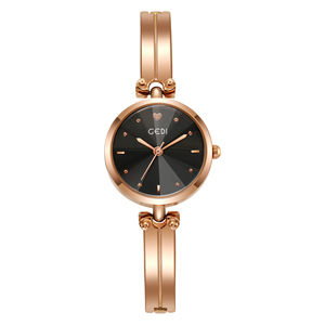 Gedi niche alliage bracelet montre disque exquis étudiant montre à quartz polyvalent étanche montre pour femmes en gros - Product Image 3