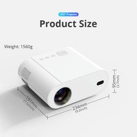迷你液晶视频投影仪 1080P 4K 支持 Android 11 微型短焦便携式户外 LED 投影仪 4000 流明