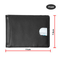 Dompet Kulit Rfid grosir dompet klip uang pria kulit PU ramping minimalis