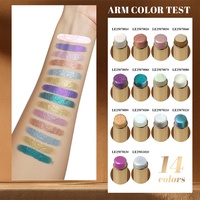 Stick d'ombre à paupières multichrome personnalisé, usine de cosmétiques OEM, tube plaqué or, ombre à paupières caméléon, marque privée