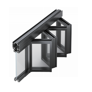 דלתות מתקפלות מזכוכית לחדר מגורים ומטבח, מחיצה מתקפלת, דלתות כניסה לפטיו, בידוד פנים של וילה - Product Image 4