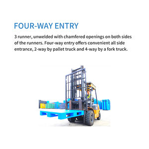 Paleta Europea Reforzada <span class=keywords><strong>de</strong></span> Alta Resistencia, Rotación sin Problemas, Capacidad Dinámica <span class=keywords><strong>de</strong></span> 1.0t, Capacidad Estática <span class=keywords><strong>de</strong></span> 6T, Entrada <span class=keywords><strong>de</strong></span> 4 Vías, Plástico Reforzado <span class=keywords><strong>con</strong></span> Acero <span class=keywords><strong>de</strong></span> una Sola Cara - Product Image 6