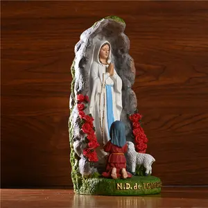 Católico religioso recuerdo-gruta de Lourdes imán