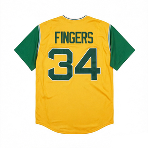 Vintage stijl gebreide honkbal shirts voor heren 9 Reggie Jackson 24 Rickey Henderson 25 Mark McGwire 33 José Canseco S-3XL - Product Image 6