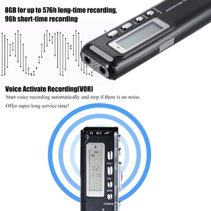 Sk-010 4Gb/8 Go Numérique Audio Téléphone Vocal Enregistreur Dictaphone Mp3 Lecteur de Musique Voix Activer <span class=keywords><strong>Var</strong></span> A-B Boucle à Répétition - Product Image 3