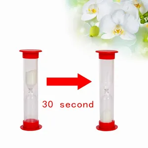 Custom 1 3 5 minutes friendly tooth brushing holder plastic minute sand timer set/hourglass