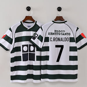 010203 Retro Lissabon Fußballtrikot - Cristiano Ronaldo Hochwertige Sportbekleidung Großhandel - Product Image 1