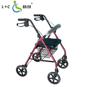 L+C Rollator <b>Walker</b> With Seat And Basket For Elderly And <b>Disabled</b> Mobility Aid Four Wheel <b>Walker</b> - Product Image 1
