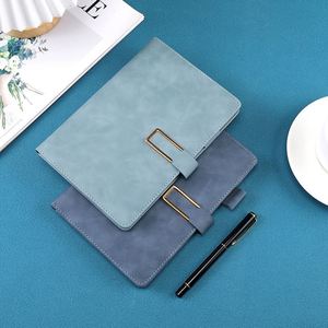 Customized Personalized Planner Hardcover Soft Leather <b>Diary</b> PU Leather Buckle Notebook With Pu Cover for School Business <b>Work</b> - Product Image 4