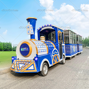รถไฟนำเที่ยวแบบปรับแต่งได้พร้อมห้องโดยสารแบบปิดเต็มรูปแบบสำหรับเด็ก - Product Image 1