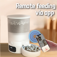 Distributeur de nourriture pour animaux de compagnie intelligent WiFi avec minuterie, 3L, en ABS de qualité alimentaire, avec alerte de niveau bas, pour usage domestique