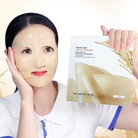Masque en tissu OEM à marque privée au Rétinol de riz, aux herbes, à la Vitamine C, au Collagène et au Glutathion pour le visage et le nez, réparateur de barrière cutanée, hydratant et apaisant