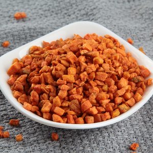 Halal chứng nhận số lượng lớn bao bì căng phồng 5x5mm cà rốt Cubes gốc phần không khí khô cho mì ăn liền và raman sử dụng - Product Image 6