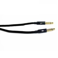 Bonne qualité 3.5mm stéréo torsadé 2 broches 3.5mm hifi câble casque fil avec OFC cuivre casque ligne plaqué Au plug