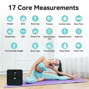 5-180kg/11lb-396lb Las mejores básculas inteligentes en salud inteligente y Fitness Bluetooth Báscula <span class=keywords><strong>de</strong></span> grasa <span class=keywords><strong>corporal</strong></span> Básculas <span class=keywords><strong>de</strong></span> índice <span class=keywords><strong>de</strong></span> <span class=keywords><strong>masa</strong></span> <span class=keywords><strong>corporal</strong></span> - Product Image 5