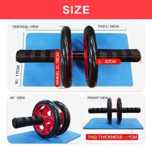 Rodillo de rueda Ab para ejercicios abdominales y estómago, rueda para Ejercicios en casa, oficina, gimnasio, Fitness, con asas antideslizantes - Product Image 6
