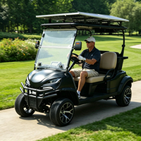 Voiturette de golf électrique tout-terrain 72V au lithium, 4 places, surélevée et personnalisée, homologuée pour la route, pour terrains de golf et complexes hôteliers