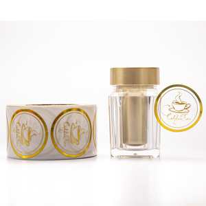 OEM/ODM tùy chỉnh không thấm nước dính Vinyl <span class=keywords><strong>PVC</strong></span> Tùy chỉnh vàng lá rõ ràng trong suốt pegatinas in vòng logo nhãn dán nhãn - Product Image 4