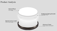 Lampe à panneau 24W - 100W Deckenleuchte Crystal Round 800mm Wall Mounted 30 Inch Round Led Plafonnier