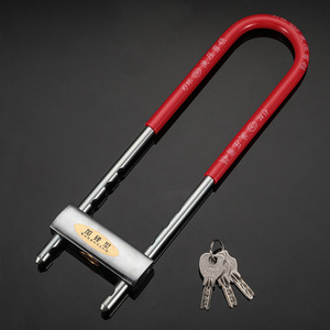 กุญแจล็อคประตูกระจก Shanhuan รุ่น U-Lock ตัวเหล็กแกนทองแดง กันน้ำ IP65 สำหรับงานหนัก ล็อคแบบก้านเดี่ยว - Product Image 3