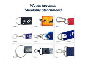 <b>Custom</b> Woven Chain Embroidered Black Embroidery <b>Key</b> Ring Aviation Gift Keychains - Product Image 6