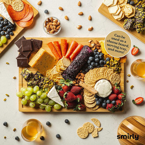Nouvelle planche à découper en bambou transfrontalière, un accessoire de cuisine pour hacher les légumes et les fruits, et pour contenir les aliments cuits. - Product Image 3