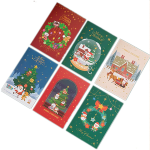 Biglietti di auguri di Babbo <span class=keywords><strong>Natale</strong></span> che piegano i migliori auguri di <span class=keywords><strong>buon</strong></span> <span class=keywords><strong>Natale</strong></span> cartolina regalo di <span class=keywords><strong>Natale</strong></span> per la benedizione del nuovo anno grazie all'arredamento da cartolina - Product Image 4