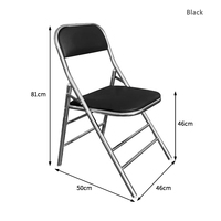Chaises pliantes rembourrées en tissu métallique fantaisie avec coussin pour mosquée musulmane prière église mariage conférence jeu tissu cuir