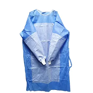 Medical water proof disposable surgical gown for Hospital Healthcare Disposable Scrub Suit Reinforced Surgeon Gowns with CE ISO