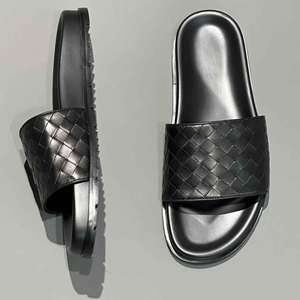 Sandales de plage plates de grande taille de haute qualité pour hommes, style décontracté, chaussures de marche d'extérieur, pantoufles de créateur - Product Image 2