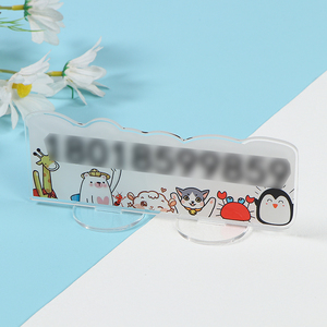 Custom Printed Double-Sided Clear Acrylic Anime Cartoon Style Crafts Charm Standee Xinguan PR23 Durable Eco-Friendly Color