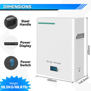 Thuis Batterij 10kwh 48V 200ah Muur Mount Lifepo4 Lithium Power Muur Batterij Voor Zonnepanelen Energieopslagsysteem - Product Image 5
