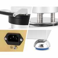 Machine à gaufres et cornets de crème glacée professionnelle, double face chauffante, pour cornets croustillants, en acier inoxydable, pour desserts