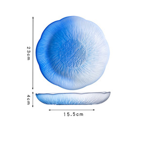 Juego de Platos Redondos de Vidrio Transparente con Incrustaciones Doradas Ecológicas Newell para Cenas - Uso Personalizado en el <span class=keywords><strong>Hogar</strong></span> y Restaurantes - Product Image 6
