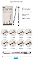 Ensemble de 8 stylos à dessin noirs imperméables, pour croquis, esquisses, détails, pointe fine, art