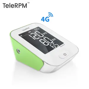 Fornitore di Monitor per la pressione sanguigna 4G TeleRPM offre un braccio automatico professionale collegabile cellulare con polsino BP