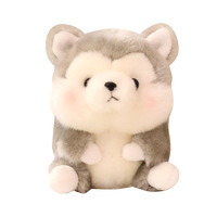 Pendentif Animal en Peluche Adorable, Jouet en Peluche Husky avec Sac en Coton PP, Porte-clés Figurine, Cadeau d'Anniversaire pour Hommes et Femmes