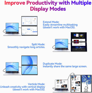 Màn hình kép dọc có thể gập lại 18.5 "để tăng năng suất - Product Image 6