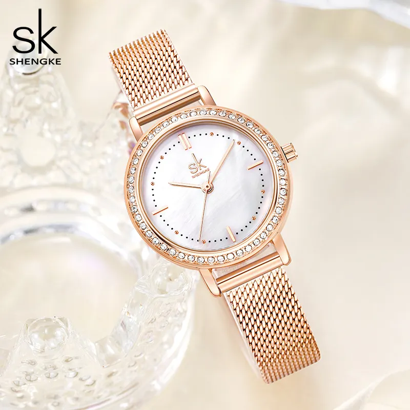 SHENGKE Fancy Style Women Wrist Watches Iced Out K0163L Lady New Arrival Chic Bracelet Watch China 1688 Handwatch