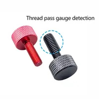 Vis moletées colorées en alliage d'aluminium M3/M4*6/8/10mm pour panneaux latéraux de châssis d'ordinateur, vis moletées à serrage manuel pour le bricolage