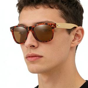 Lunettes de soleil polarisées rondes TAC personnalisées avec logo pour hommes et femmes, monture intégrale de couleur classique, protection UV - Product Image 2